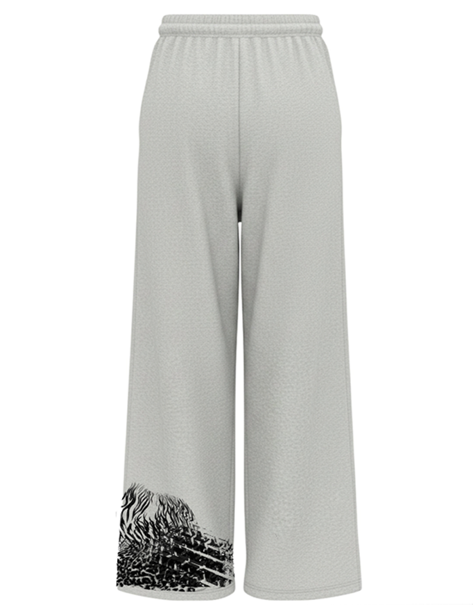 Grey Animal print joggers