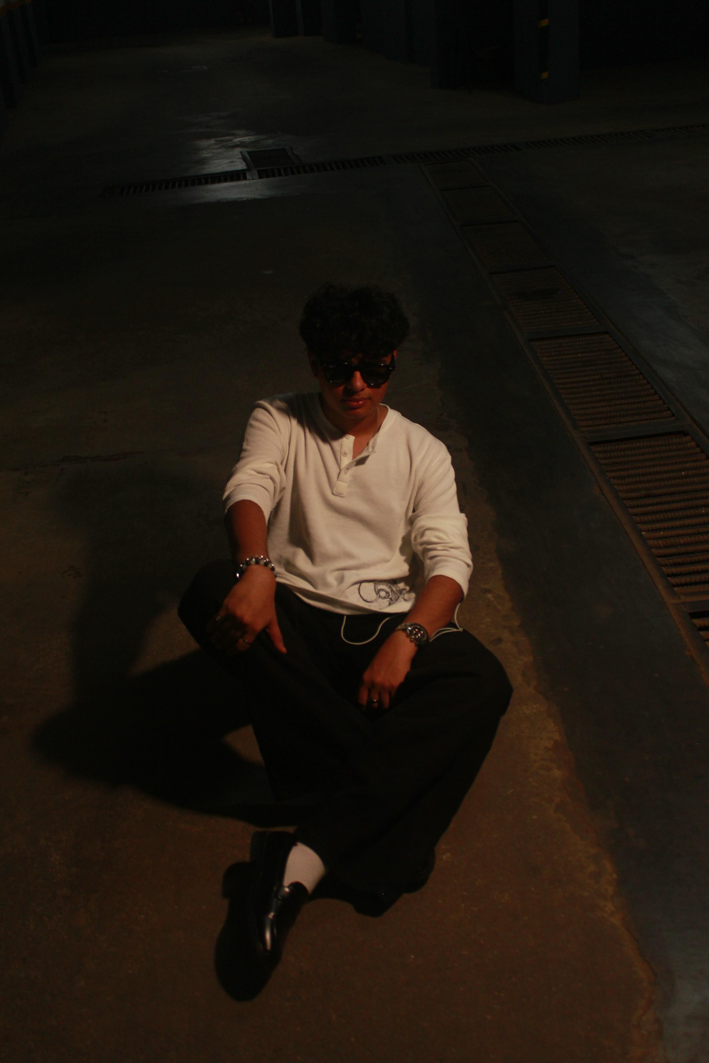 White Dragon waffle knit henley