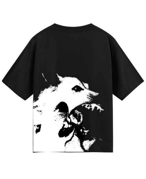 Black Oversized T-shirt Back Design