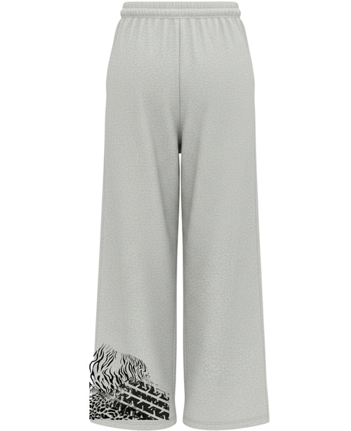 Grey Cotton Joggers Back Design